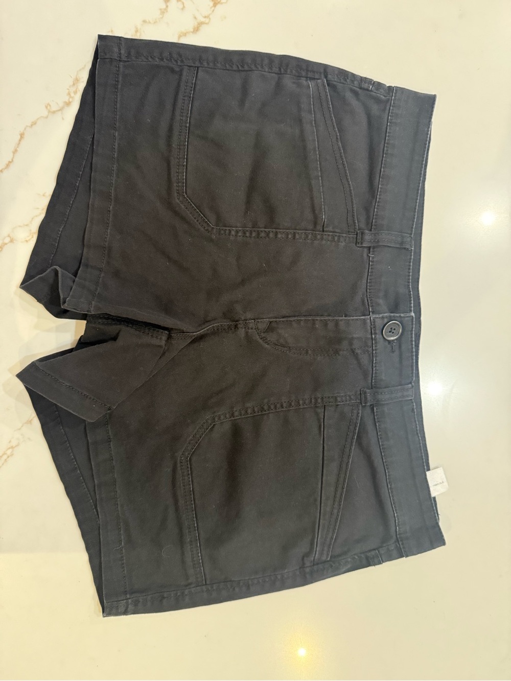 UNIONBAY Black Shorts with Red Logo Tag
